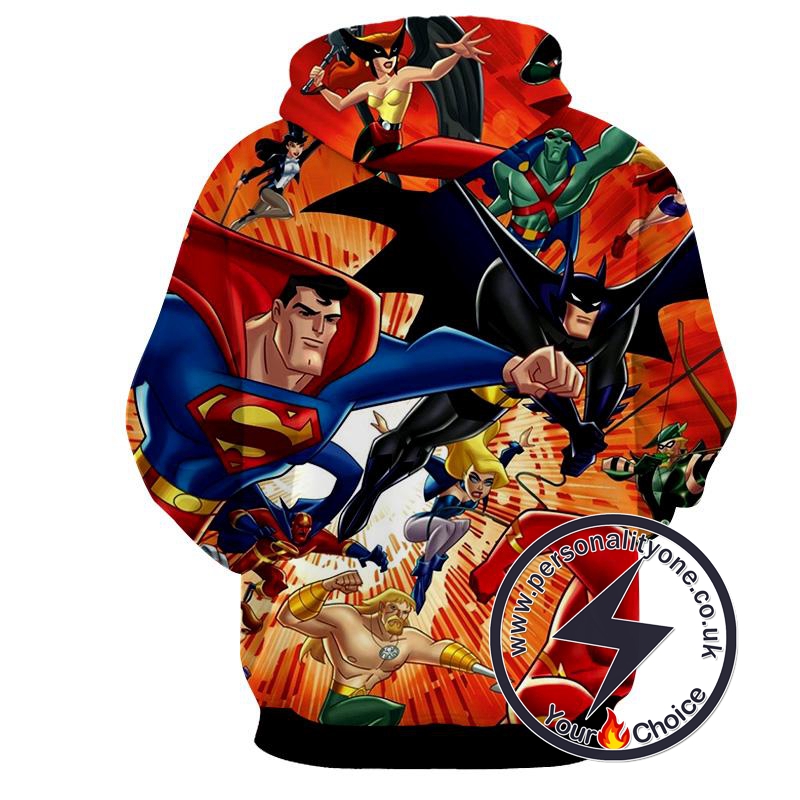 Justice League - Justice League 3D - Justice League Hoodies